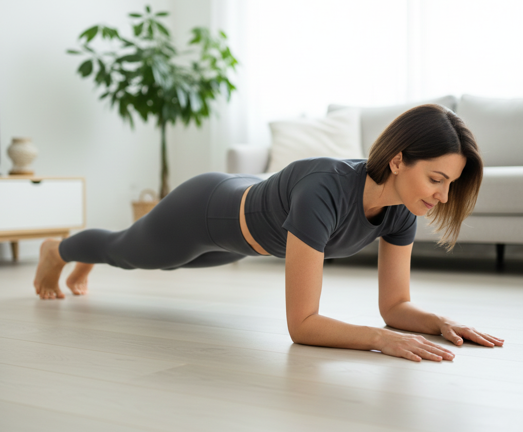 Hacer la plancha en casa para mayores de 40
