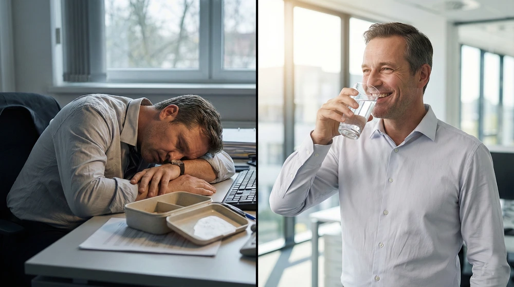 Evitar el sueño despues de comer