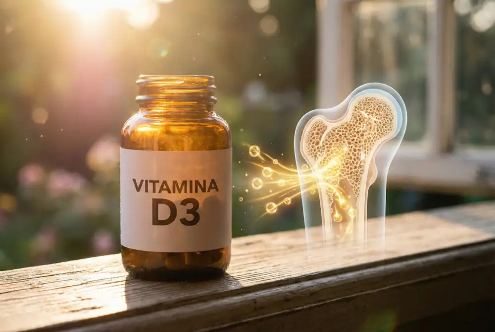 Beneficios de la Vitamina D3 para fortalecer los huesos y el sistema inmune a los 40