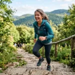 Persona de 40 años activa y con energía, reflejo de una buena edad biológica